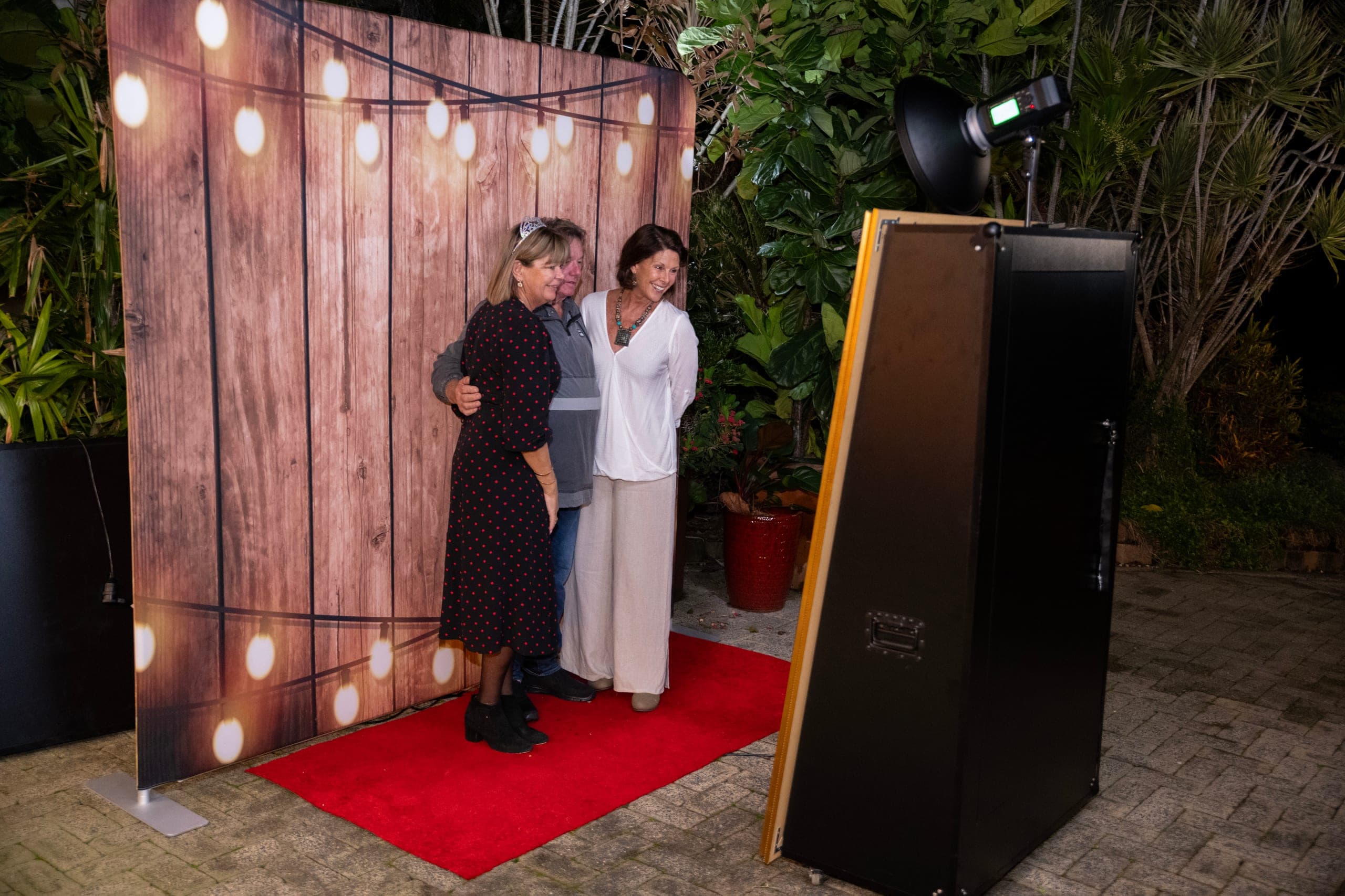 Branded photo booth at corporate gala