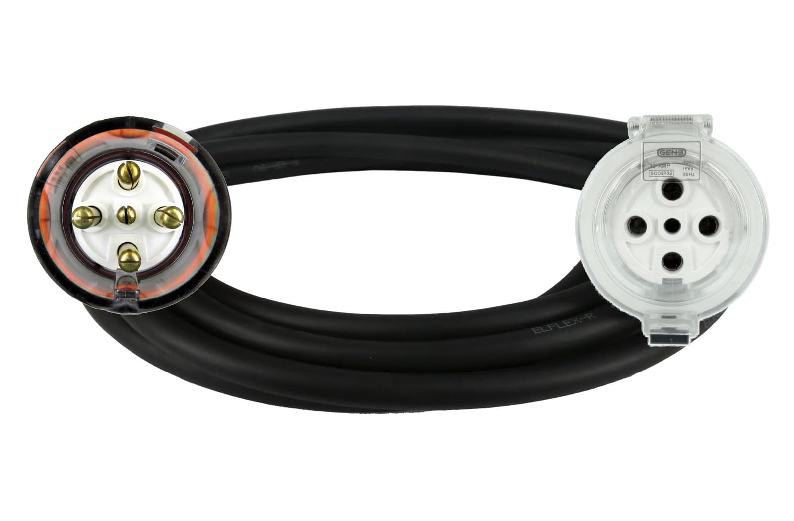32A 5-Pin 415V 10m Heavy Duty Extension Lead