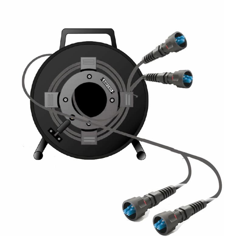 500m 6-Core 3x LC Duplex Outdoor Single-Mode Fibre Reel