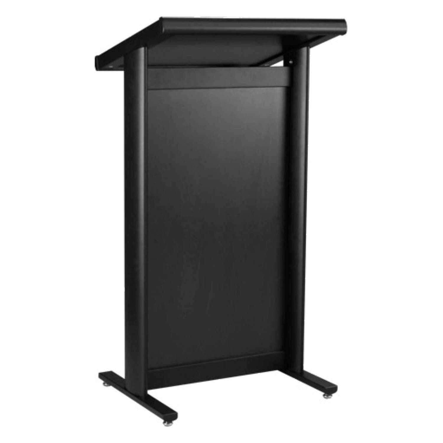 Lectern (Black) with XLR Mic Input