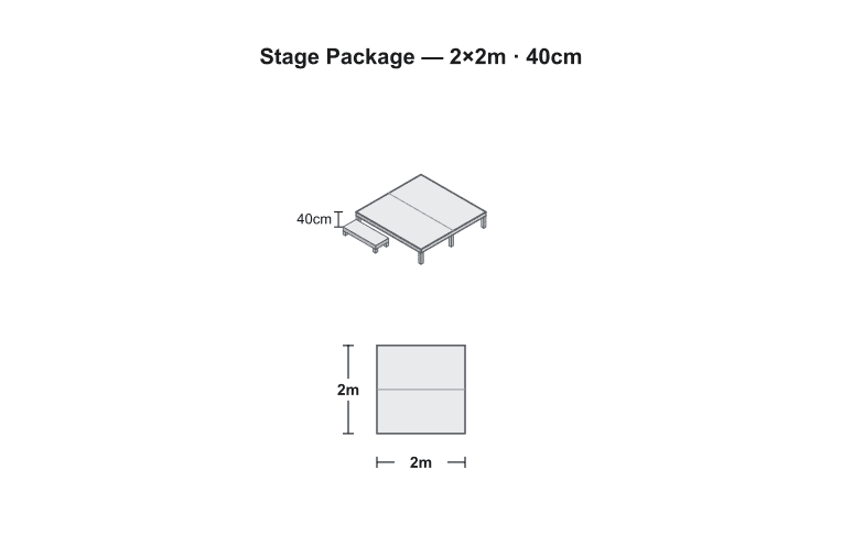 Stage Package — 2×2m